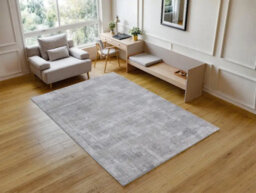 Stratus Interiors Aura Large Rug Living Room Modern Design - Grey / Silver / Beige / White - Large - thumbnail 1