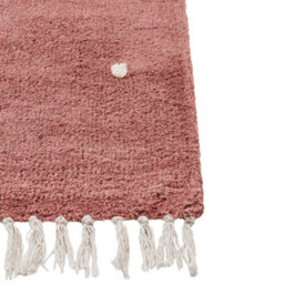 Beliani Rug Astaf Light Red 140 X 200 Cm Cotton - thumbnail 4