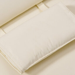 Outsunny Garden Sun Lounger Cushion Only, Recliner Pad With Pillow, Cream - thumbnail 9