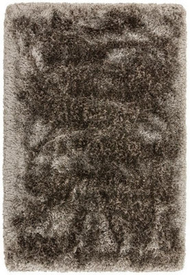 Grey Handmade , Luxurious , Modern , Plain , Shaggy , Sparkle Easy To Clean Rug For Living Room, Bedroom - 200Cm X 300Cm - image 1