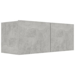 Berkfield Classic 6 Piece Tv Cabinet Set Concrete Grey Engineered Wood - thumbnail 5