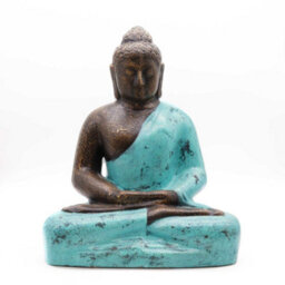 Serenityy Medium Buddha Classic Turquoise & Stone Statue - 0.5M, 9Kg