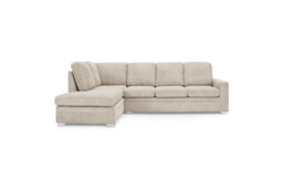 Home Detail Alana Left-Hand Facing Corner Sofa, Mocha Jumbo Cord - thumbnail 2
