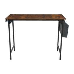 Living And Home Home Office Desk With Side Storage Pocket And Hook - thumbnail 2