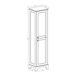 Plum&clay Belmont White Traditional Floor Standing Bathroom Tall Storage Unit - thumbnail 6