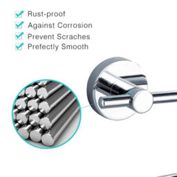 New Wall Mounted Toilet Roll Holder Bathroom Paper Holder Without Lid - thumbnail 4