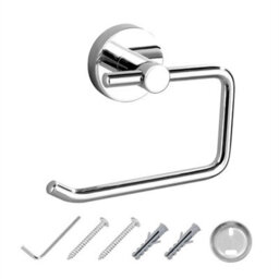 New Wall Mounted Toilet Roll Holder Bathroom Paper Holder Without Lid - thumbnail 1