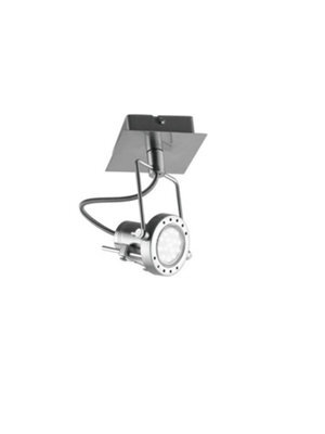 Luminosa Lighting Luminosa Spot Led Single Spotlight Nickel 400Lm 2700K 12X16Cm