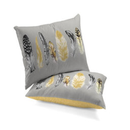 Gc Gaveno Cavailia Downy Dreams Duvet Cover Bedding Set Yellow Single 2Pc With Reversible Geometric Printed Quilt Cover - thumbnail 3