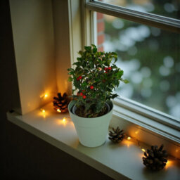 Carbeth Plants Mini Holly Plant Gift In 12Cm Pot - Festive Evergreen Christmas Decoration - thumbnail 3