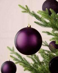 Werchristmas Purple Extra Large Shatterproof Bauble Matt 15 Cm - thumbnail 3