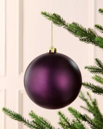 Werchristmas Purple Extra Large Shatterproof Bauble Matt 15 Cm - thumbnail 2