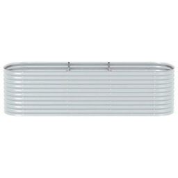 Walplus Garden Raised Bed 320X80X81 Cm Galvanised Steel Silver - thumbnail 5