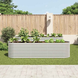 Walplus Garden Raised Bed 320X80X81 Cm Galvanised Steel Silver - thumbnail 3