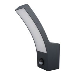 GoodHome Gambell Fixed Matt Dark Grey Integrated Led Pir With Motion Sensor Outdoor Wall Light 10W - thumbnail 7