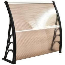 Outsunny Outdoor Window Door Canopy With Awning Porch Uv Water Cover Brown - thumbnail 6