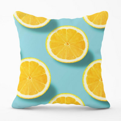 Warren Reed Designer Fresh Lemons Cushions 60Cm X 60Cm - image 1