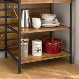 Sobuy Fsb71-Pf, Kitchen Island On Wheels With Worktop Kitchen Trolley Cabinet With Drawer And Shelves, Butchers Block Trolley - thumbnail 6
