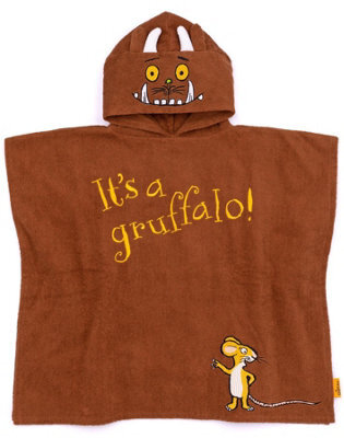 The Gruffalo Childrens/kids Towel Poncho Brown (One Size) - image 1