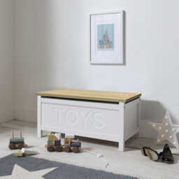 Nöa & Nani Noa & Nani Toy Box Storage Chest In Classic White & Oak Leines - thumbnail 1