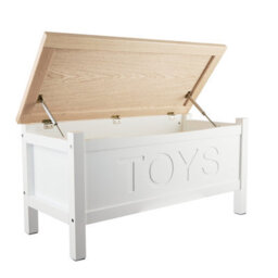 Nöa & Nani Noa & Nani Toy Box Storage Chest In Classic White & Oak Leines - thumbnail 2