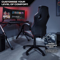 X Rocker Maverick Ergonomic Pc Office Gaming Chair - Black / Red - thumbnail 7