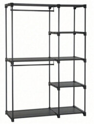 Songmics Freestanding Wardrobe, Foldable Closet,coat Rack With Clothes Rails,clothes Rack, Open Storage Wardrobe,storage Organiser - thumbnail 9