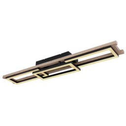 Luminosa Lighting Luminosa Illa Integrated Led Semi Flush Ceiling Light Matt Black 3X Led Dimmable 2700-6500K Remote Control - thumbnail 9