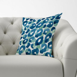 Warren Reed Designer Watercolour Leopard Print Cushions 60Cm X 60Cm - thumbnail 2