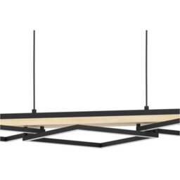 Loops Stylish Modern Black And Brown Led Pendant Ceiling Light For Contemporary Interiors - thumbnail 5