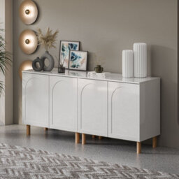 Decorotika Bohem180 Cm Modern Side Board White - thumbnail 2