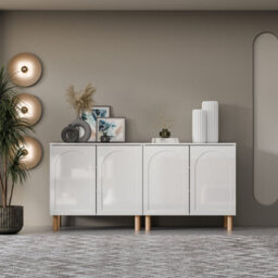 Decorotika Bohem180 Cm Modern Side Board White - thumbnail 3