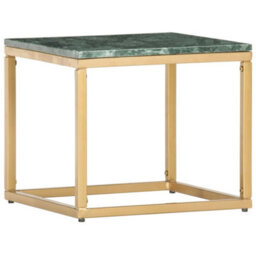 Berkfield Coffee Table Green 40X40X35 Cm Real Stone With Marble Texture - thumbnail 7