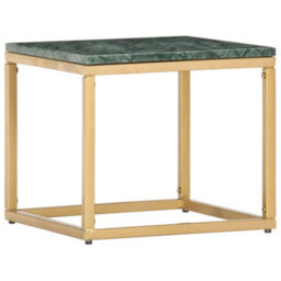 Berkfield Coffee Table Green 40X40X35 Cm Real Stone With Marble Texture - thumbnail 8