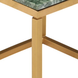 Berkfield Coffee Table Green 40X40X35 Cm Real Stone With Marble Texture - thumbnail 3