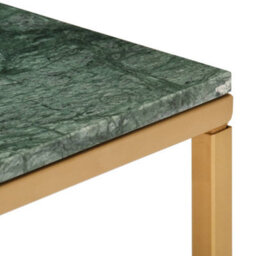 Berkfield Coffee Table Green 40X40X35 Cm Real Stone With Marble Texture - thumbnail 4