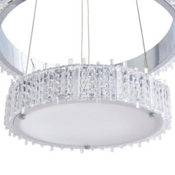 Pagazzi Lighting Pagazzi Ana Led Chrome 2-Tiered Pendant - thumbnail 7