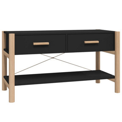 Berkfield Classic Tv Cabinet Black 82X38X45 Cm Engineered Wood - image 1