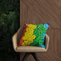 Warren Reed Designer Colourful Buttons Pattern Outdoor Cushion 45Cm X 45Cm - thumbnail 2
