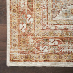 Multicolored Bordered Geometric Luxurious Traditional Persian Rug For Living Room, Bedroom - 160Cm X 234Cm - thumbnail 5