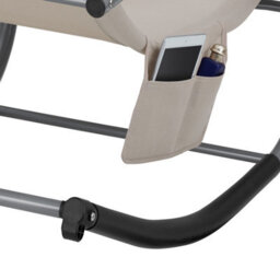 Tectake Set Of 2 Sun Lounger Taya With A Modern Design, Rocking Function And Breathable Surface - Beige - thumbnail 9