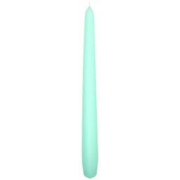 "SolaDirect Tapered Dinner Candles, Pack Of 10, Unscented, Long Burning Time, 24 Cm / 19.45"" (Fresh Mint, Matt)" - thumbnail 7