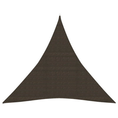 Berkfield Sunshade Sail 160 G/m2 Brown 4X4X4 M Hdpe - image 1