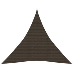 Berkfield Sunshade Sail 160 G/m2 Brown 4X4X4 M Hdpe - thumbnail 1