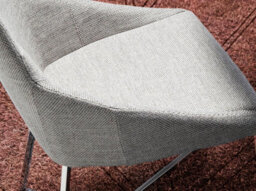 Stylish Grey Fabric Dining Chair By Angel Cerda - thumbnail 4