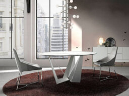Stylish Grey Fabric Dining Chair By Angel Cerda - thumbnail 5