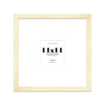 "11X11"" Gold Picture Frame - 11X11"" Square Frame With 7X7"" Mount For 11X11""/7X7"" Pictures Art Deco Style Room Decor, 1 Pack" - image 1