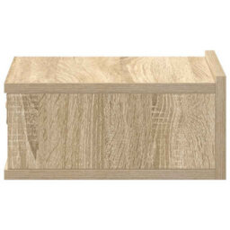 Vidaxl Floating Nightstands 2 Pcs Sonoma Oak 40X30X15 Cm Engineered Wood - thumbnail 8