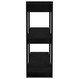 Berkfield Book Cabinet/room Divider Black 80X30X87 Cm - thumbnail 6