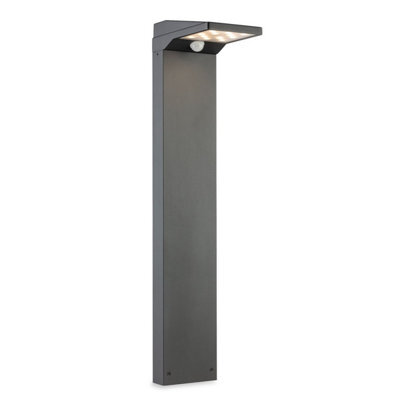 Luminosa Lighting Luminosa Cyrus Led Solar Post With Pir Graphite Ip54 - image 1